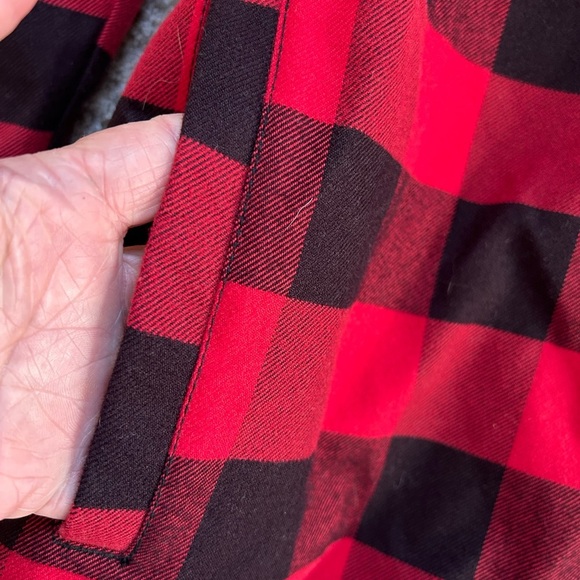 Picture Recycled & Organic Clothing Black Edition Line Buffalo Plaid. Like new - Picture 6 of 16